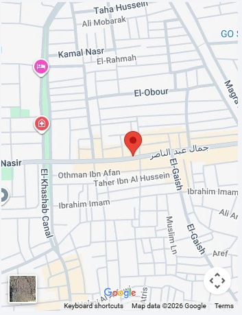 خريطة فرع حدائق حلوان